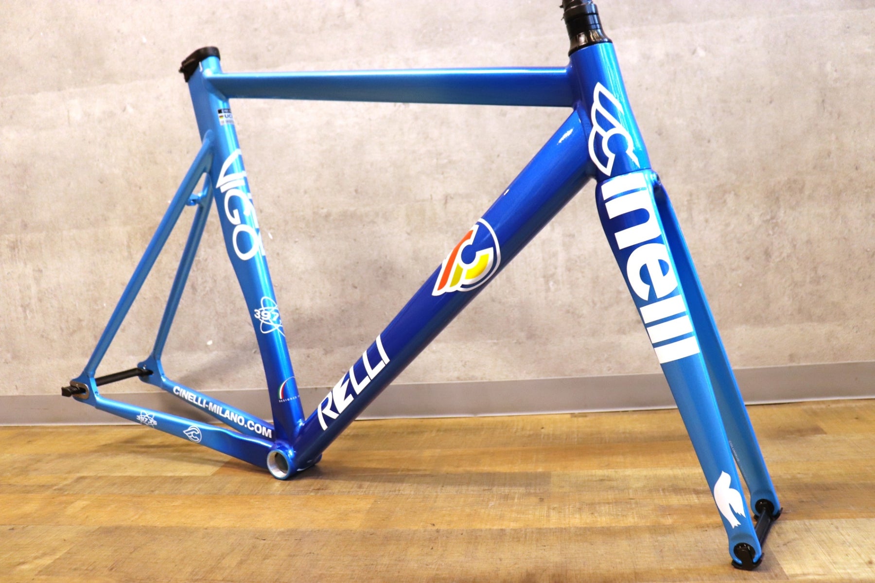 未使用 チネリ Cinelli ヴィゴレッリ VIGORELLI 80'S ナショナルブルー
