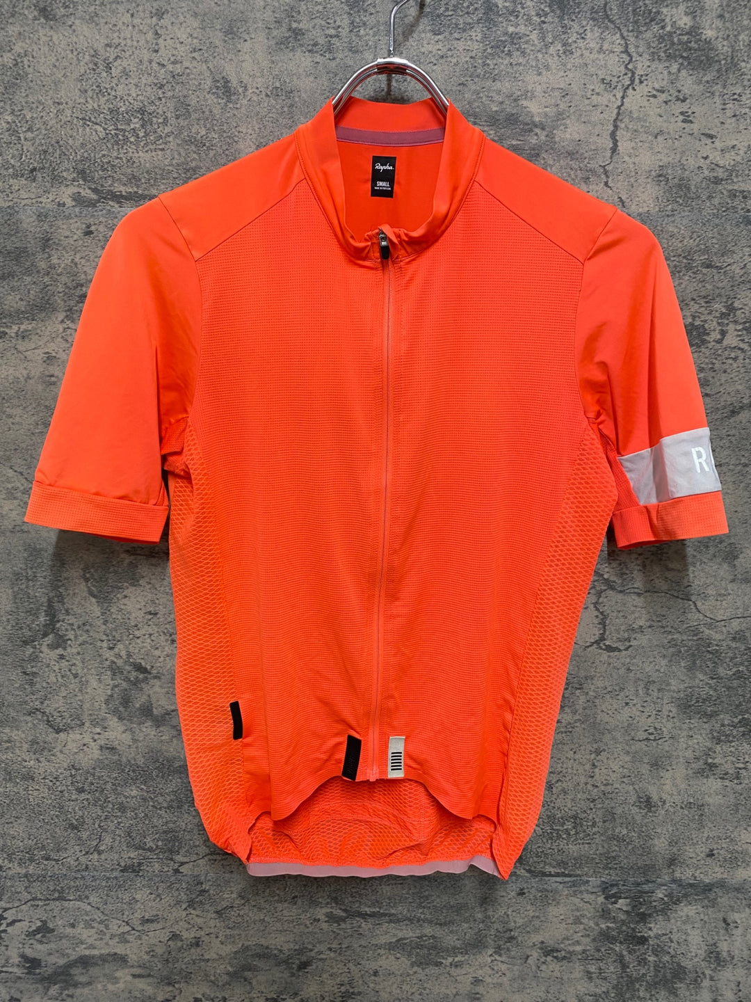 JZ497 ラファ RAPHA PRO TEAM CLIMBER'S JERSEY 半袖 サイクルジャージ S オレンジ