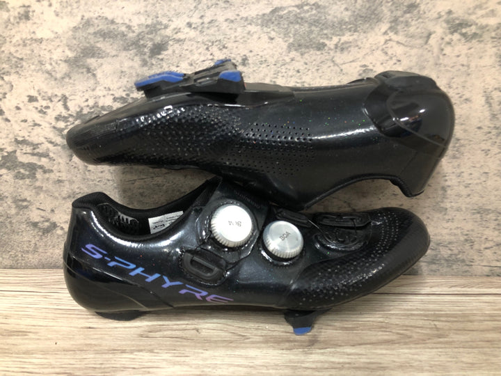 JY348 シマノ SHIMANO S-PHYRE SHRC902S L01 ビンディングシューズ SPD-SL 黒 EU41