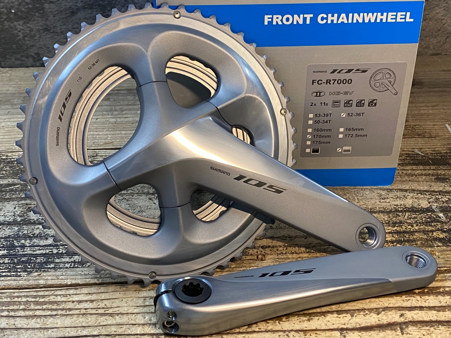 Shimano105 クランク FC-R7000 52/36 170mm 4XmH2XCx4QWH2ZRFu7PnEDx1dbXsJl