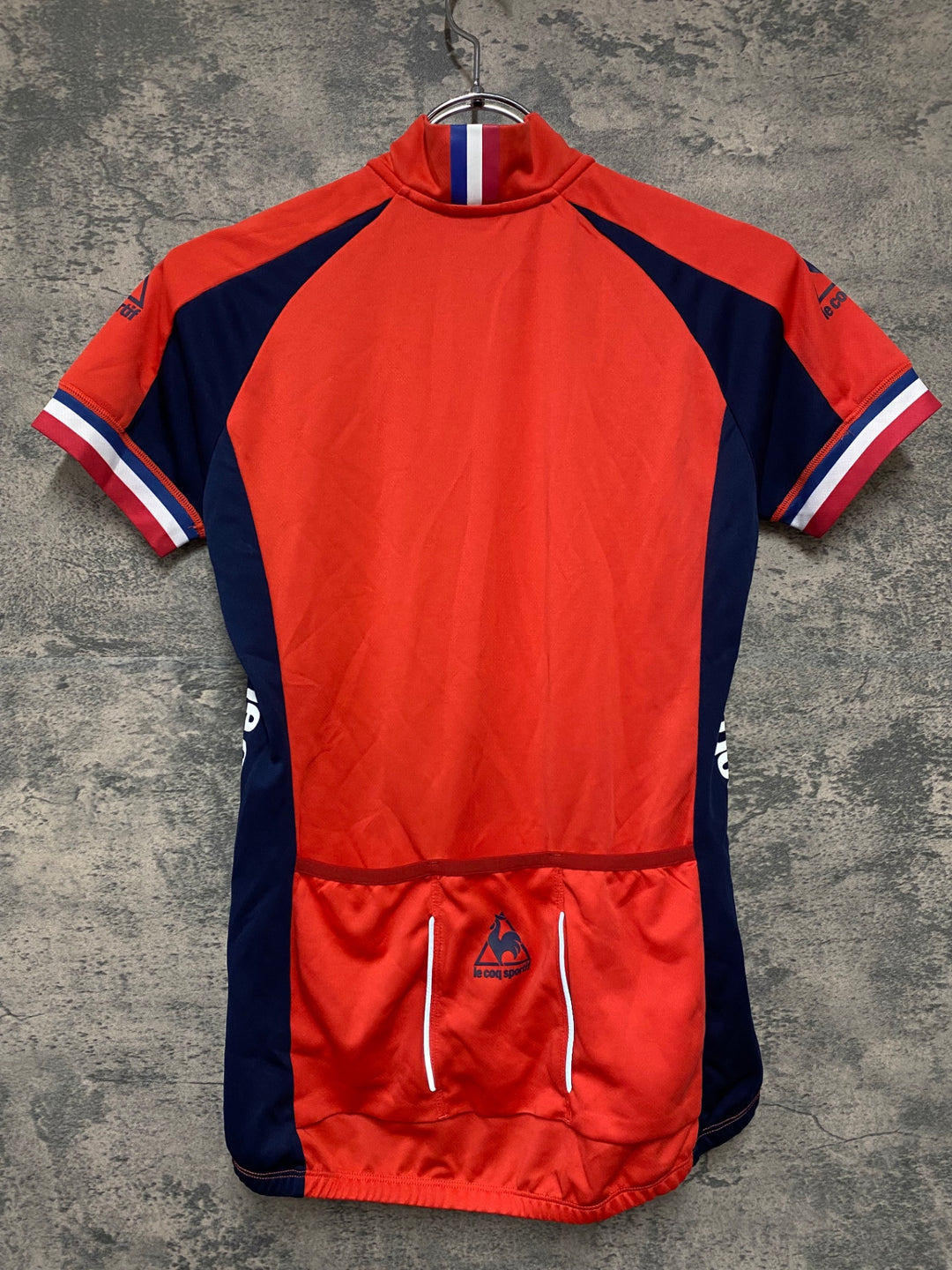 KJ956 ルコックスポルティフ le coq sportif 半袖 サイクルジャージ 赤 M
