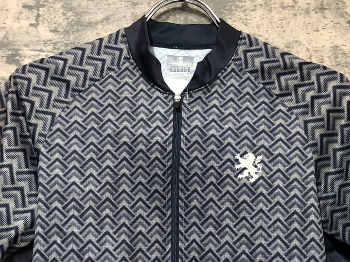 JS166 カペルミュール KAPELMUUR 半袖 サイクルジャージ 黒 グレー M