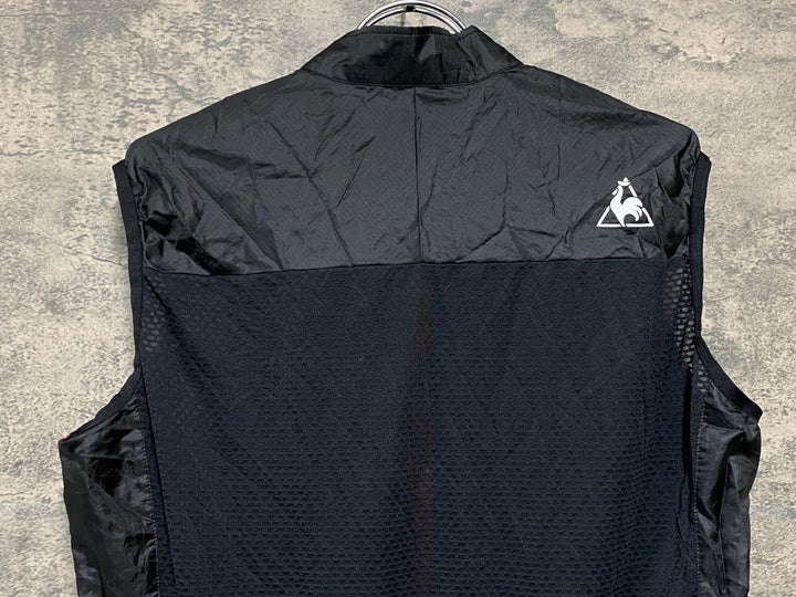 KC851 ルコックスポルティフ le coq sportif サイクルベスト ジレ 黒 L