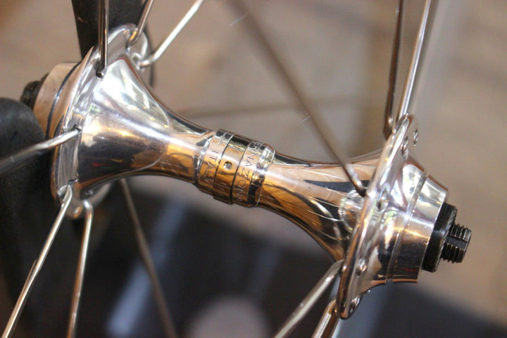 カンパニョーロ Campagnolo シャマル SHAMAL 1st アルミ チューブラー ホイールセット カンパ8S 銀シャマル 【名古屋店】