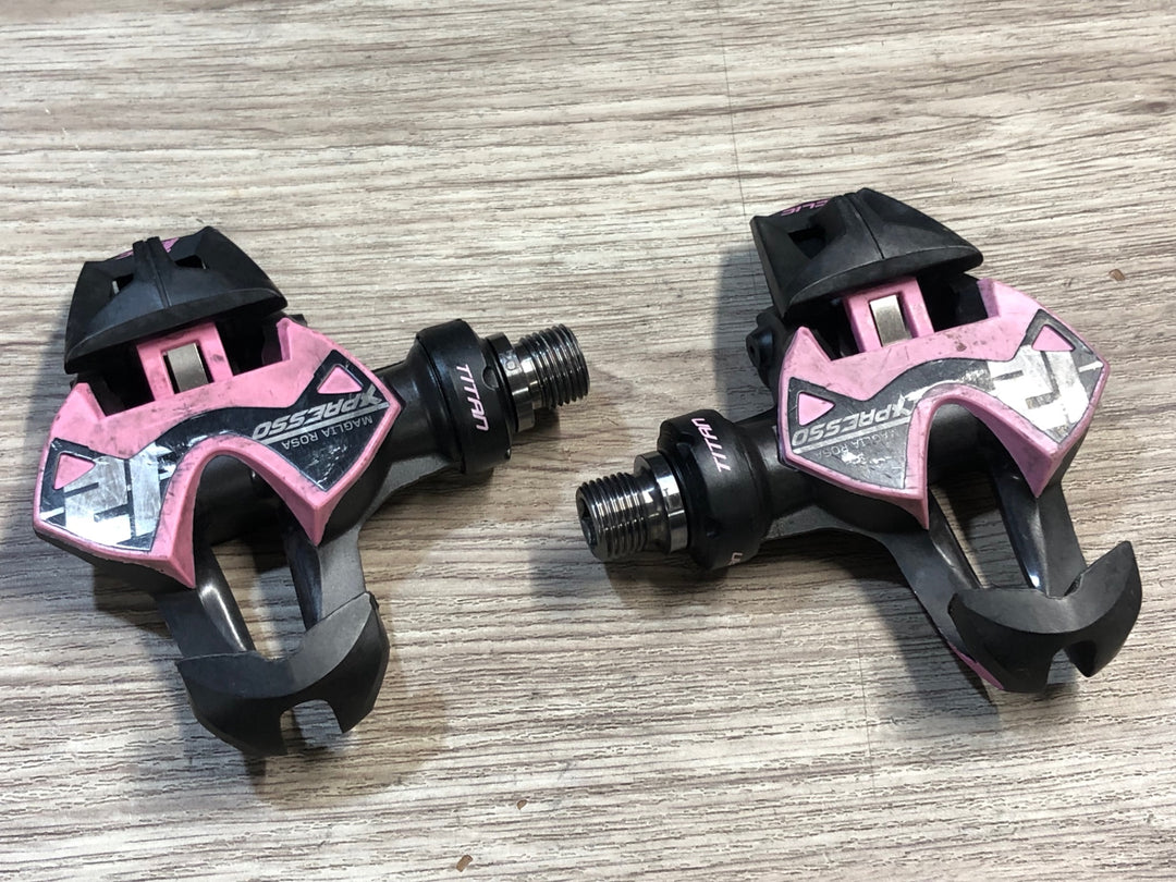 JU604 タイム TIME エクスプレッソ XPRESSO 12 マリアローザ MAGLIA ROSA ビンディングペダル チタンシャフト ピンク