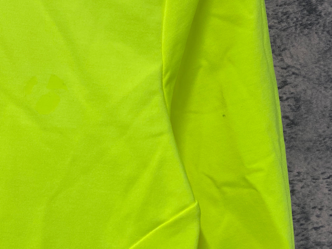 KG926 ボントレガー BONTRAGER Velocis Thermal Long Sleeve Jersey 長袖 サイクルジャージ ネオンイエロー S ※汚れ