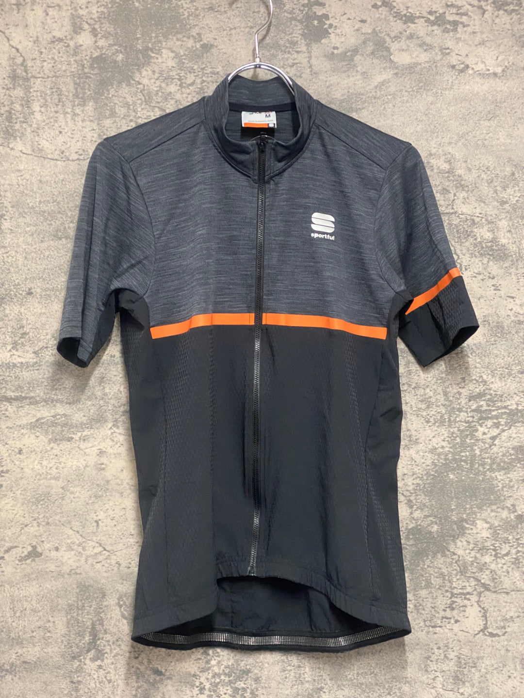JV336 スポーツフル sportful 半袖 サイクルジャージ 黒グレー M
