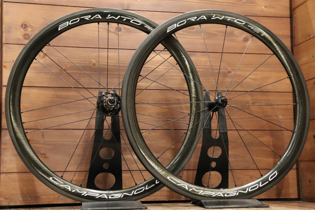 カンパニョーロ CAMPAGNOLO ボーラ BORA WTO 45 カーボン チューブレス ホイールセット カンパ11S/12S 【東京南麻布店】