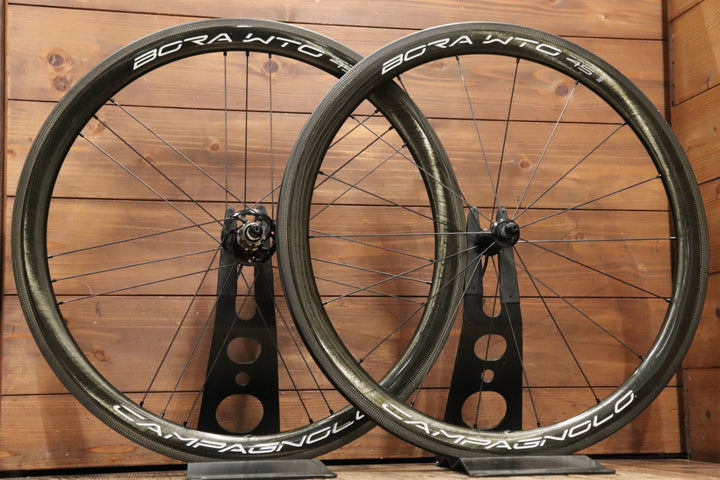 カンパニョーロ CAMPAGNOLO ボーラ BORA WTO 45 カーボン チューブレス ホイールセット カンパ11S/12S 【東京南麻布店】