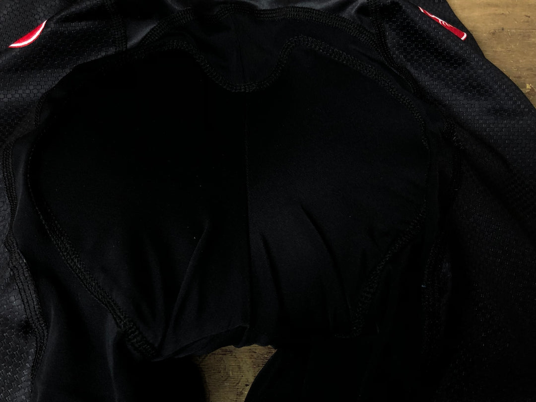 JV728 カステリ CASTELLI ビブショーツ 黒赤 L INEOS