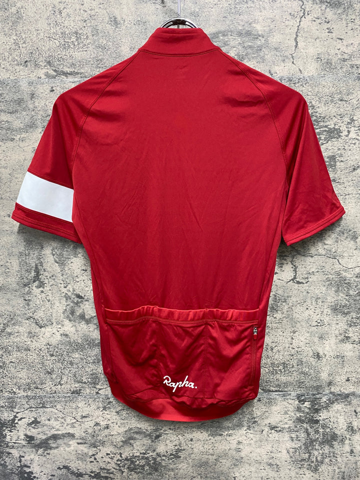 JL121 ラファ Rapha CORE JERSEY 半袖 サイクルジャージ 赤 S