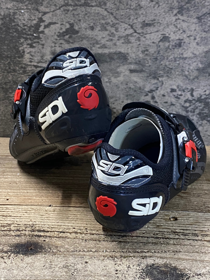 JQ232 シディ SIDI SCARPE GENIUS 5FIT CARBON ビンディングシューズ 3穴 黒 EU40
