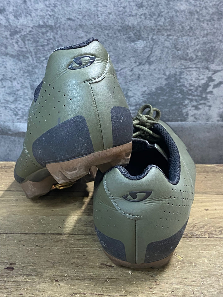 KE393 ジロ GIRO PRIVATEER LACE ビンディングシューズ EU39 2穴 緑