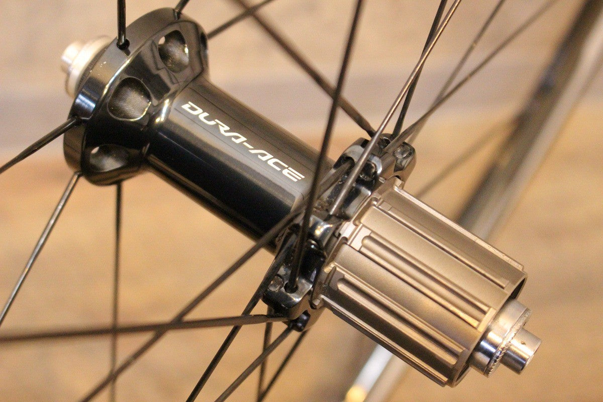 シマノ SHIMANO デュラエース DURA-ACE WH-9000-C24-TU カーボン チューブラー ホイール リアのみ シマノ 11/12S  【名古屋店】