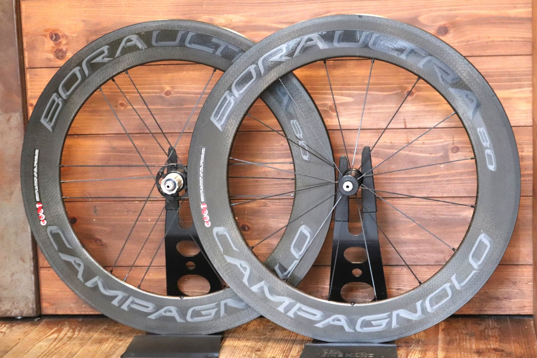 訳アリ カンパニョーロ CAMPAGNOLO ボーラ ウルトラ BORA ULTRA 80 カーボン チューブラー ホイールセット シマノ11S/12S 【東京南麻布店】