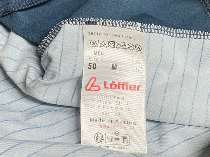 KJ224 Loffler 半袖 サイクルジャージ 紺赤 M MEN'S