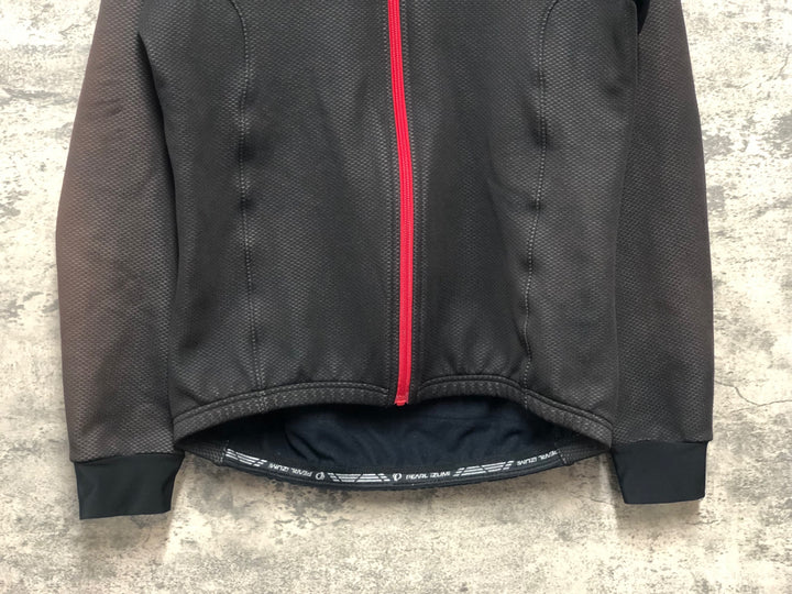 KK715 パールイズミ PEARL iZUMi 長袖 サイクルジャケット 黒 L 裏起毛 WIND BREAK ※破れのためジャンク