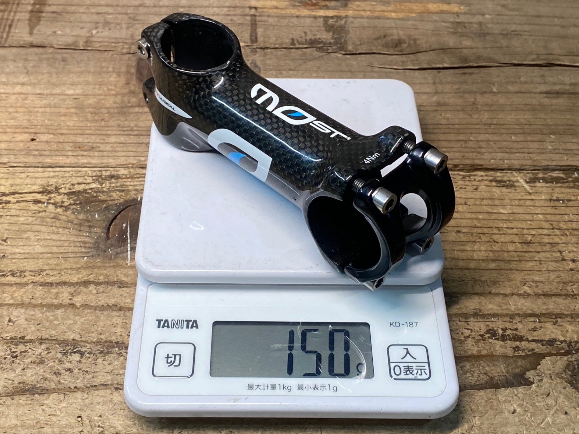 JP086 モスト MOST TIGER ULTRA ステム アルミ カーボンラップ 100mm