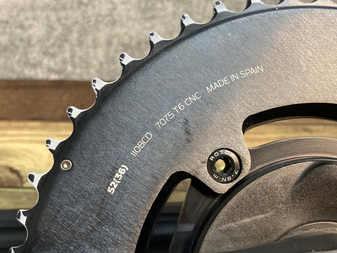 JP949 ローター ROTOR ALDHU INSPIDER パワーメーター クランクセット ROAD24 52/36 170mm 接続確認済