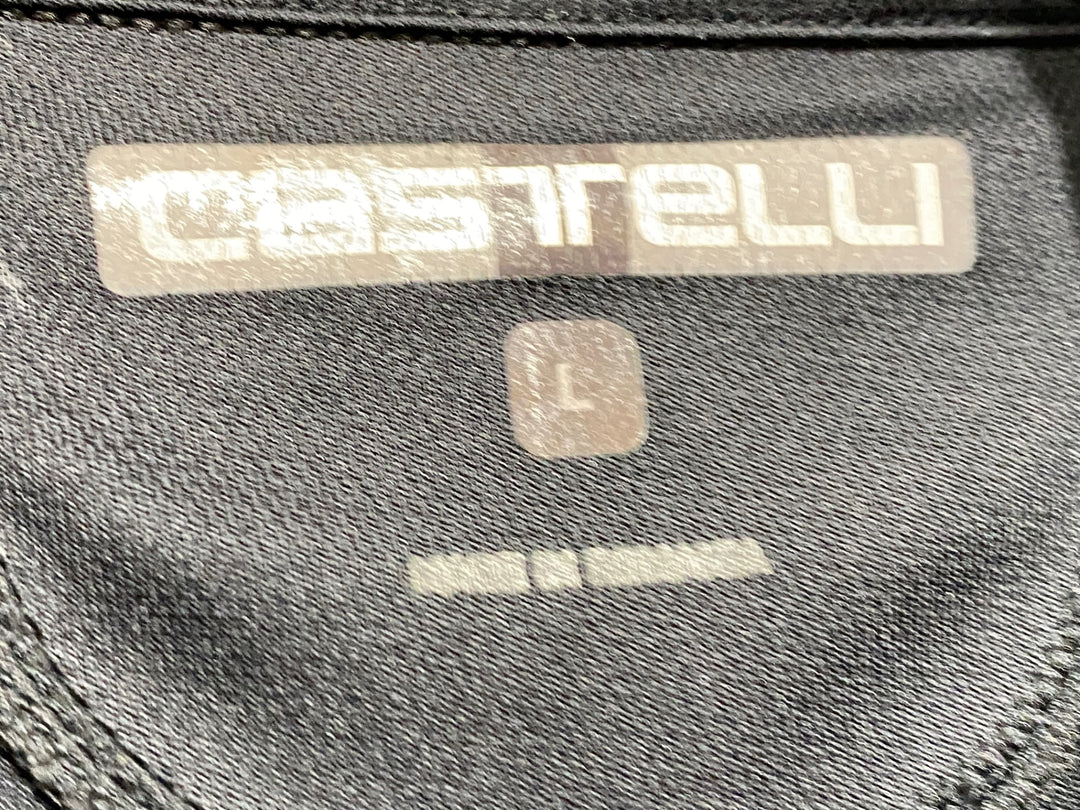 KC589 カステリ CASTELLI 半袖 サイクルジャージ 黒 L