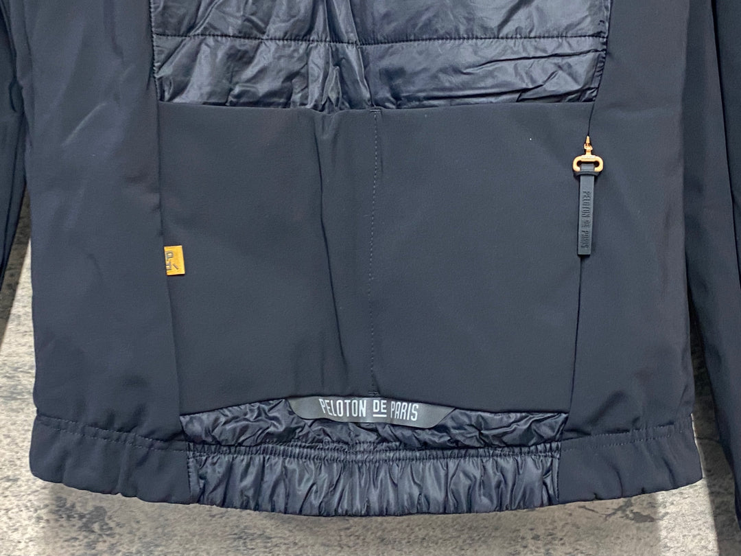 JW757 プロトンドパリ PELOTON DE PARIS Atlas Puffy Jacket /Gilet 長袖 サイクルジャケット 黒 S 裏起毛