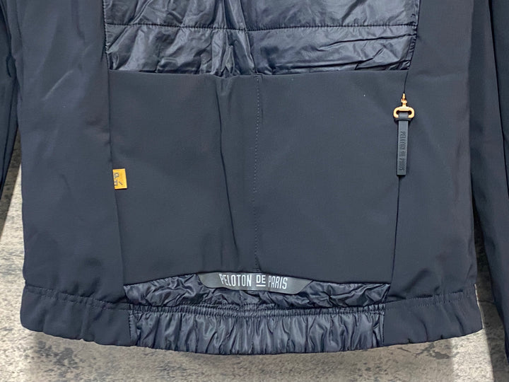 JW757 プロトンドパリ PELOTON DE PARIS Atlas Puffy Jacket /Gilet 長袖 サイクルジャケット 黒 S 裏起毛