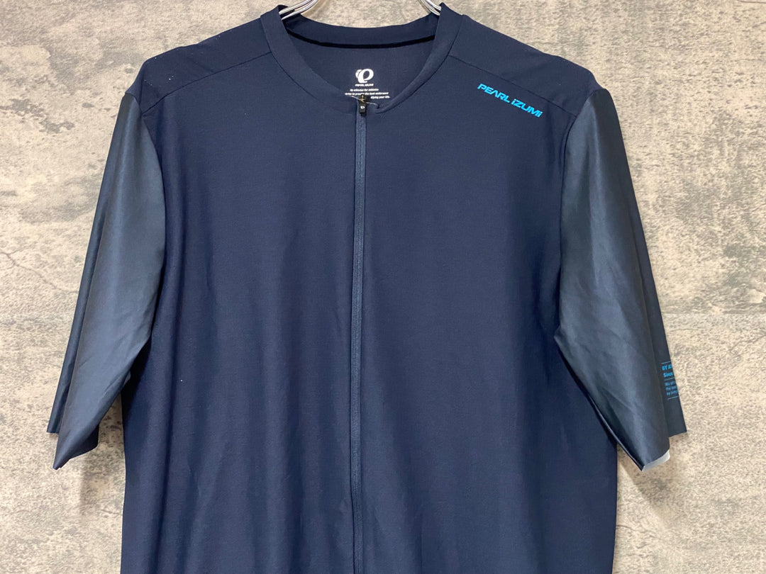 KJ129 パールイズミ PEARL iZUMi 半袖 サイクルジャージ 濃紺 XL