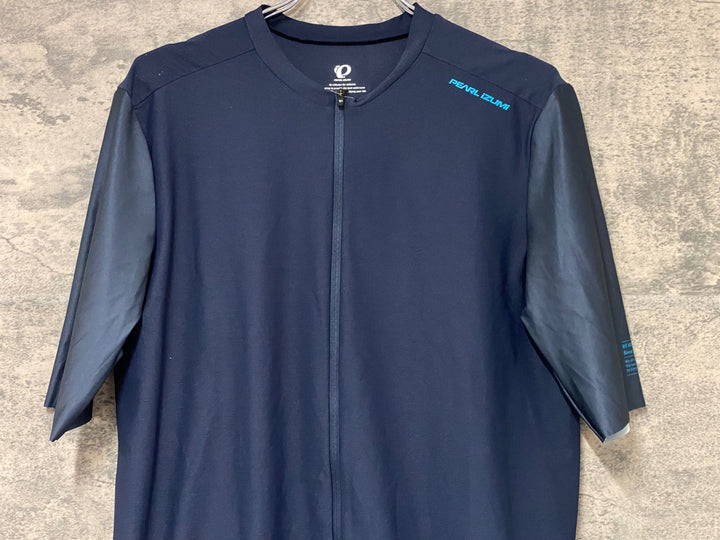 KJ129 パールイズミ PEARL iZUMi 半袖 サイクルジャージ 濃紺 XL