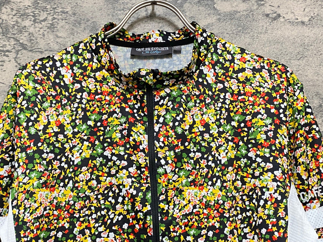 KD067 カフェドシクリステ CAFE DU CYCLISTE FLORIANE 半袖 サイクルジャージ 子花柄 L