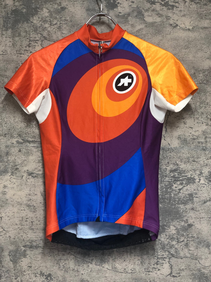 KM974 アソス assos SS Lady Ellisse 半袖 サイクルジャージ オレンジ S 汚れ レディース