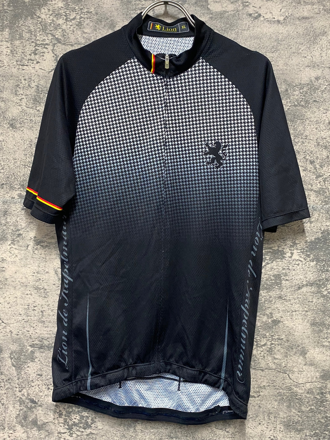 KG281 リオンドカペルミュール Lion de KAPELMUUR 半袖 サイクルジャージ 黒 XL