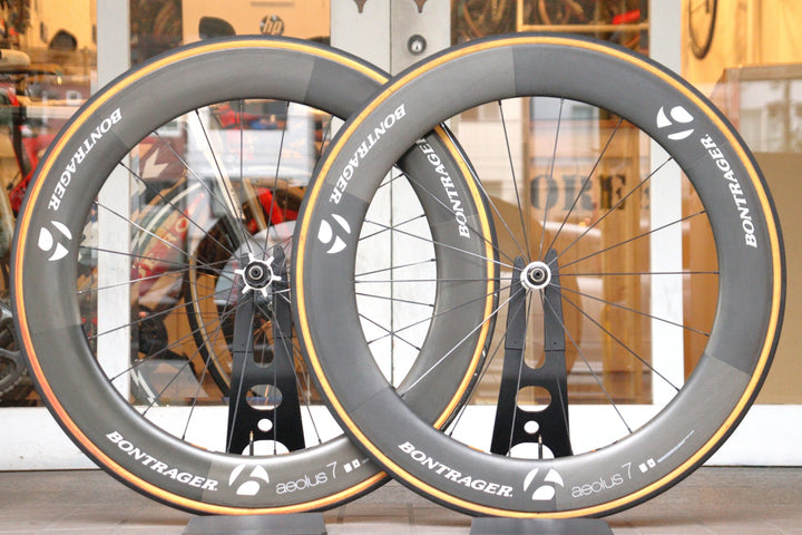 ボントレガー BONTRAGER アイオロス AEOLUS 7 カーボン チューブラー ホイールセット シマノ11S/12S 【横浜店】