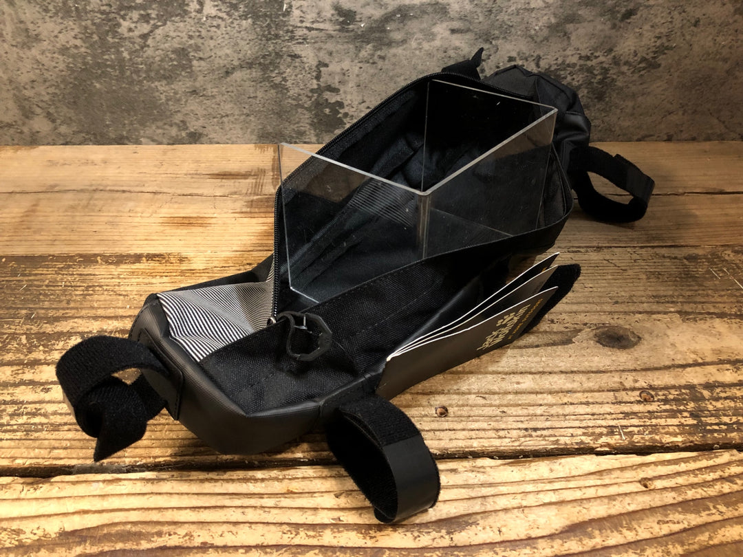 KE576 ジャックウルフスキン Jack Wolfskin トップチューブフレームバッグ ブラック
