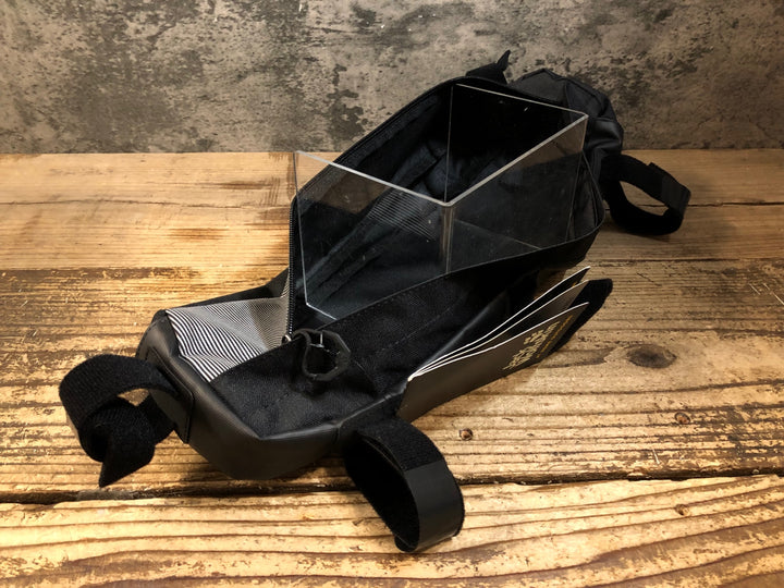 KE576 ジャックウルフスキン Jack Wolfskin トップチューブフレームバッグ ブラック