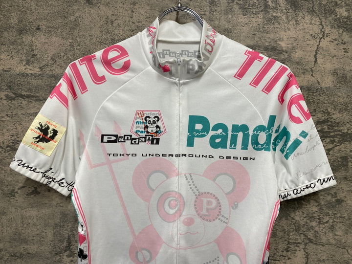 JT536 パンダーニ Pandani 半袖 サイクルジャージ 白 L