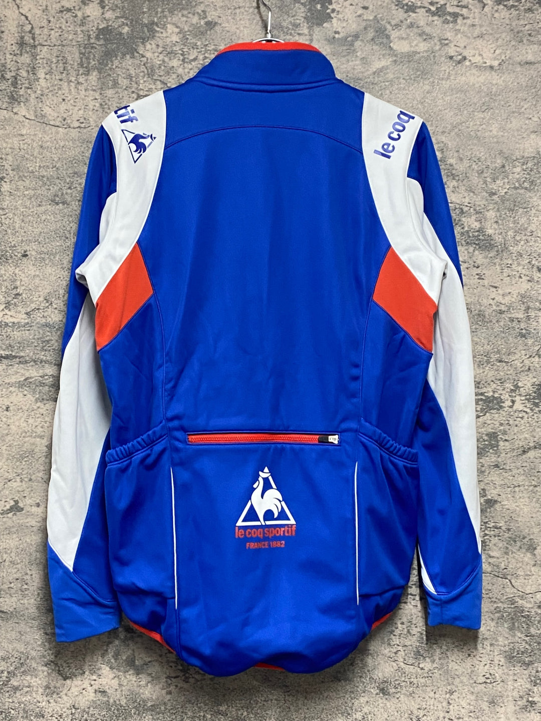 KA119 ルコックスポルティフ le coq sportif 長袖 サイクルジャケット 青 L 裏起毛