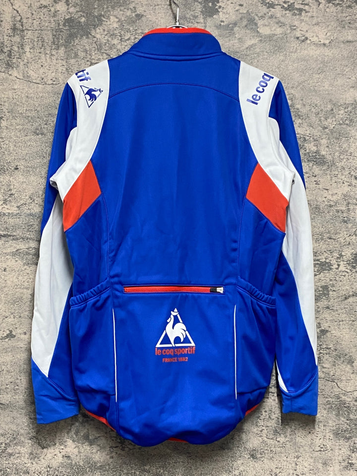 KA119 ルコックスポルティフ le coq sportif 長袖 サイクルジャケット 青 L 裏起毛