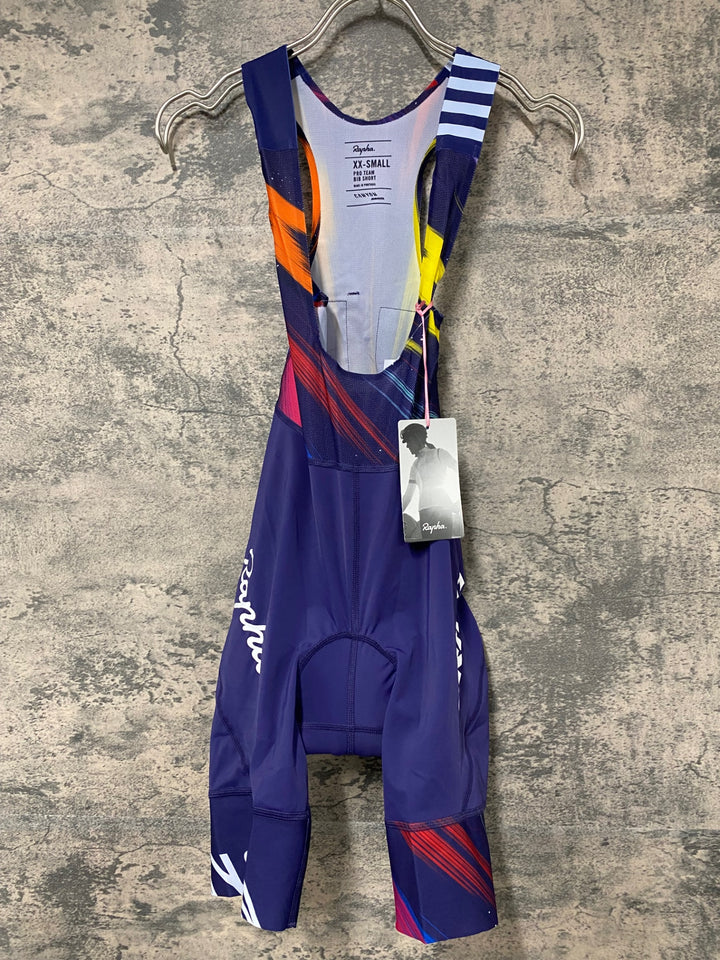 JE146 ラファ Rapha CANYON/SRAM PRO TEAM BIB SHORTS ビブショーツ パープル XXS