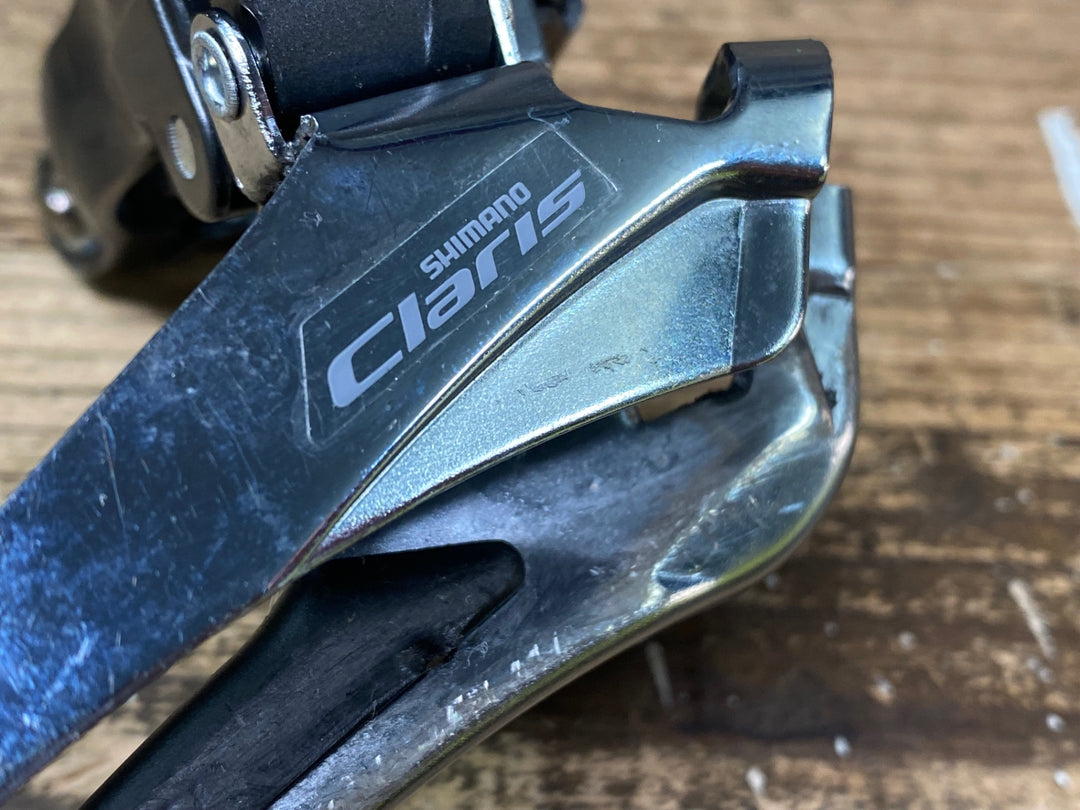 JG449 シマノ SHIMANO クラリス Claris FD-R2000 RD-R2000 フロント リアディレイラー セット 2x8S バンド Φ34.9 Φ31.8 GS