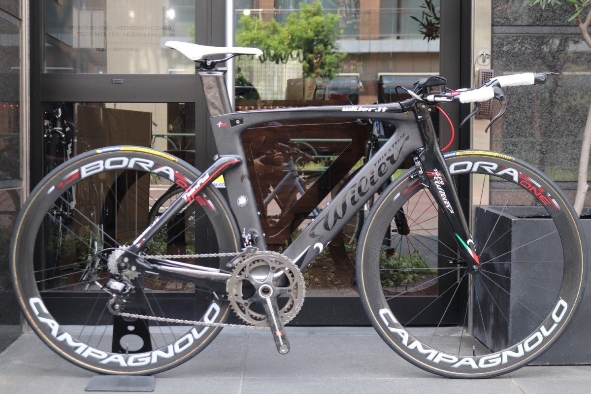 ウィリエール WILIER ツインフォイル TWINFOIL 2012モデル Mサイズ カンパ レコードMIX 11S カーボン タイムトライアル  TTバイク 【東京南麻布店】