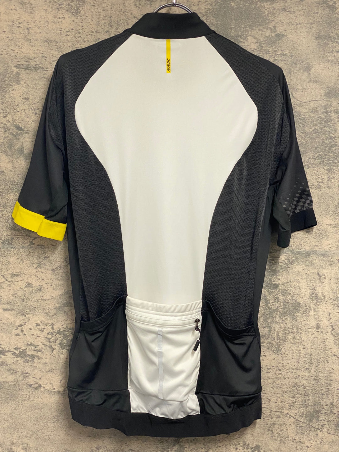 JW303 マヴィック MAVIC コスミックエリート COSMIC ELITE 半袖 サイクルジャージ 白/黒 XL