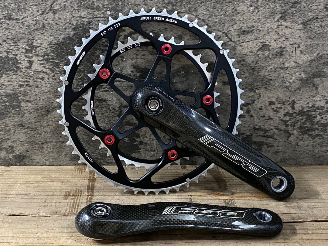 JW409 FSA カーボンプロ CARBON PRO クランクセット 170mm 53/39T 9S オクタリンクBB規格