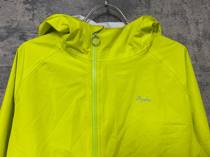 JE919 ラファ RAPHA HOODED COMMUTER サイクルジャケット M ネオンイエロー