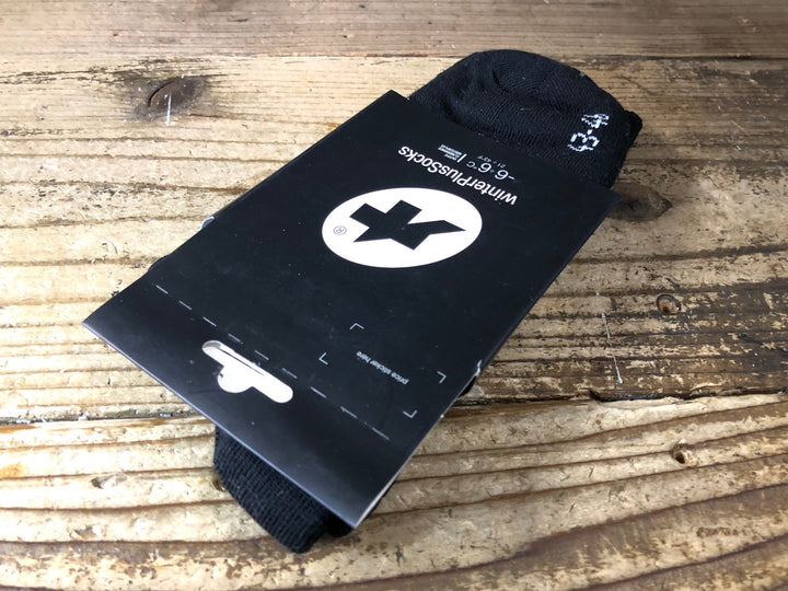 JQ190 アソス assos winterPlusSocks サイクルソックス 黒 2