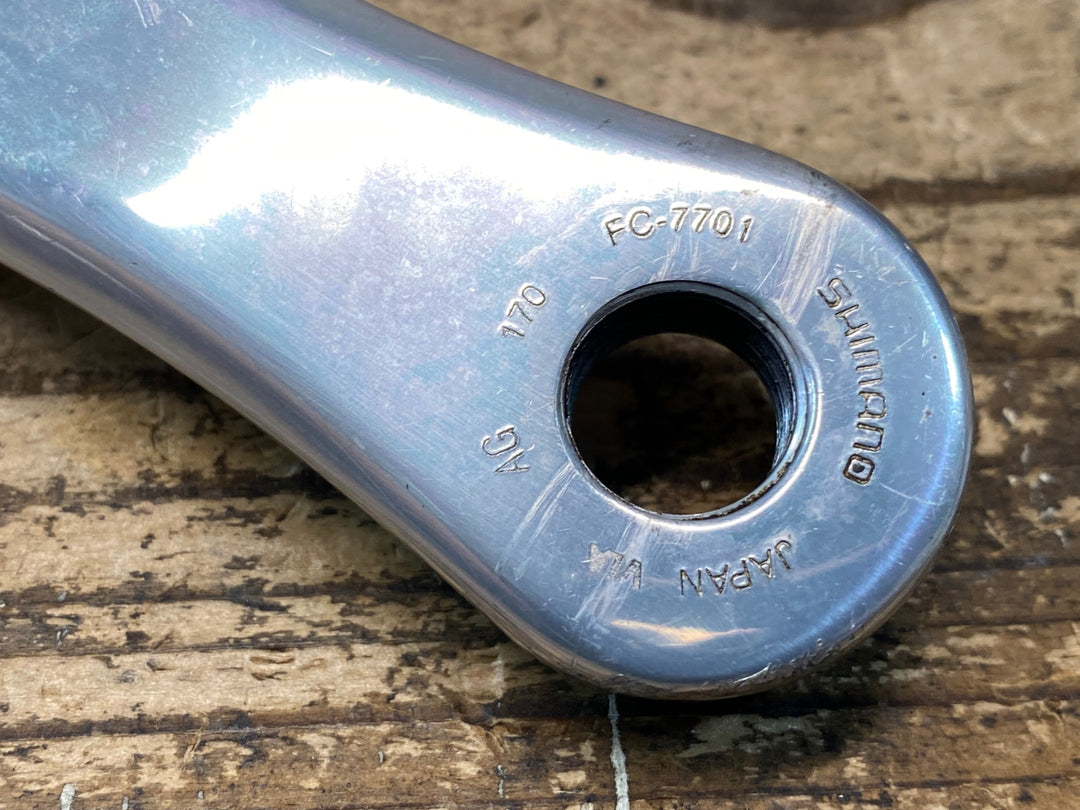 Cシマノ SHIMANO デュラエース DURA-ACE FC-7701 クランクセット 48/38T 170mm BB-6500 JIS付き