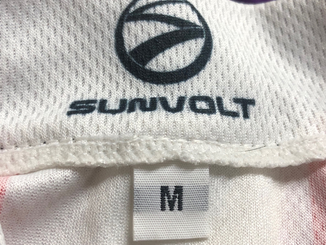KI984 サンボルト SUNVOLT 半袖 サイクルジャージ 黒 赤 白 M ろんぐらいだぁす！ FORTUNA 痛ジャージ