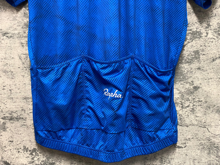 KL771 ラファ Rapha LIGHTWEIGHT RACE JERSEY 半袖 サイクルジャージ 青 XL