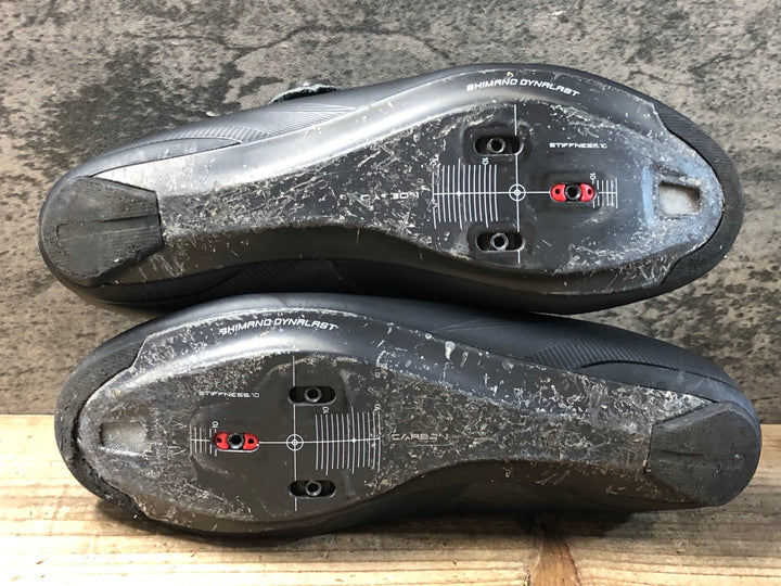 KD265 シマノ SHIMANO RC7 SHRC701M L01E WIDE ビンディングシューズ 黒 BOA 3穴 EU43