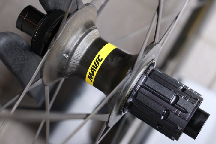 【鬼ベアリング換装！】マヴィック MAVIC COSMIC ULTIMATE 45 DISC UST カーボン チューブレスレディ ホイールセット シマノ11S/12S 19C 【横浜店】