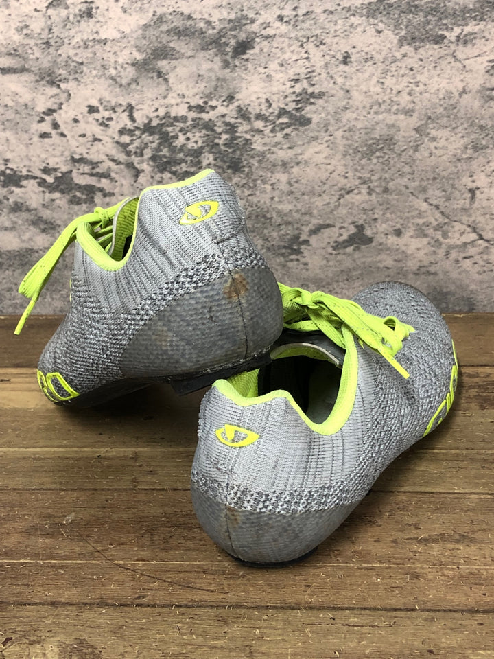 JT513 ジロ GIRO EMPIRE E70 KNIT ビンディングシューズ グレー SPD-SL EU41 インソール欠品